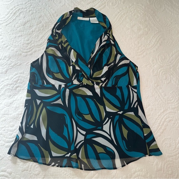 Worthington Y2K Geometric Tank Top Blouse. Size 14. - Picture 1 of 6